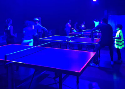 Le Tennis de table invité à une soirée Dark Ping à Blagnac